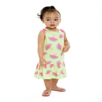 Haljina za djevojke kokomelon mališana, 2-pak, veličine mjeseci-5t