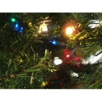 Višebojno LED božićno drvce od zelenog kanadskog bora, 6 stopa