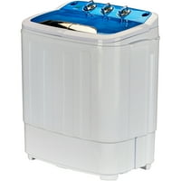 Globest prijenosni stroj za pranje perilice rublja s ciklusom pranja i spina od 12,4 lbs, prozirni poklopac