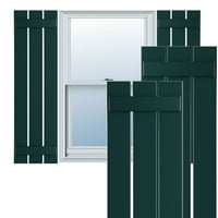 Ekena Millwork 1 8 W 30 H TRUE FIT PVC Tri ploča razmaknute ploče-n-batten kapke, termalno zeleno