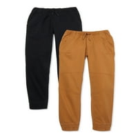 Wonder Nation Boys Jogger hlače, 2-pack, veličine 4- & Husky