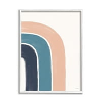 Studell Insirts pola duge minimalno tri luka oblik plave ružičaste boje, 30, dizajn Leah York