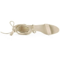 Jedinstvene ponude ženske čipke Up Cross remen Srednje grickalice sandale