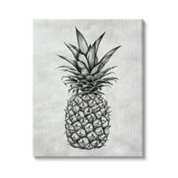 + Podebljani uzorak linije ananasa u rustikalnom stilu, crno-bijeli, 40, dizajn