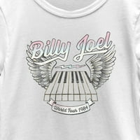 Majica svjetske turneje Billie Joel za djevojke, bijela, velika