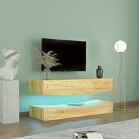 LED TV stalak za televizor moderna Bočna ploča sjajni drveni ormar za svjetiljke osvijetljeni pravokutni zabavni centar jednostavna
