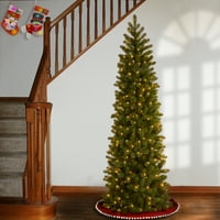 Tvrtka about prethodno je zapalila umjetno tanko božićno drvce about, zeleno, Douglasova smreka, dvobojna LED svjetla, uključuje