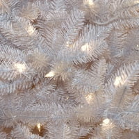 Umjetno božićno drvce, bijelo, Dunhill smreka, bijela svjetla, uključuje stalak, 6 stopa
