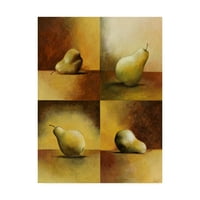 Zaštitni znak likovne umjetnosti 'Pears in Still' Canvas Art by Pablo Esteban